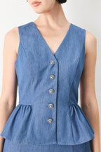 CASUAL ROMANCE WOVEN VEST