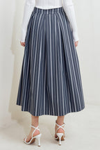 BEHIND THE GRIN WOVEN MIDI SKIRT