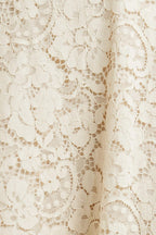 PURELY ROMANTIC WOVEN LACE MIDI SKIRT