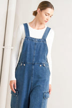 LET ME TALK DENIM CARGO PANTS