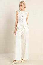 DELICATE HUE WOVEN PANTS
