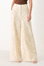 DELICATE BEAUTY WOVEN LACE PANTS
