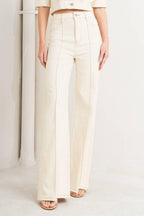 MODERN NEUTRAL TWILL PANTS