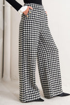 METRO ICON WOVEN HOUNDSTOOTH PANTS