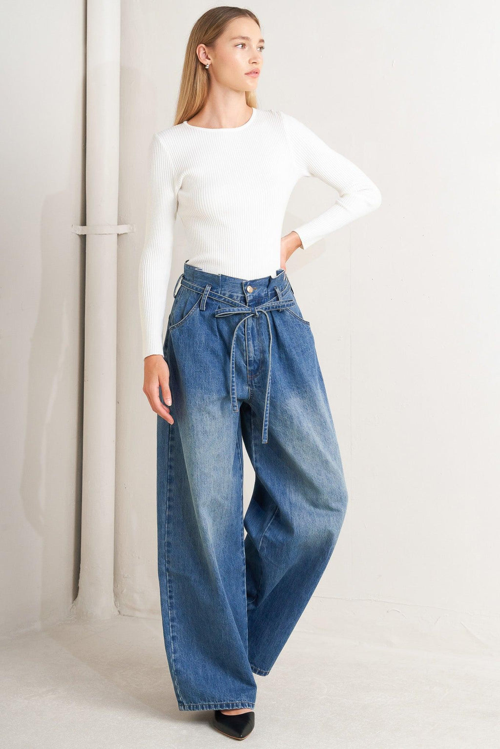 EVERYDAY CINCH DENIM PANTS