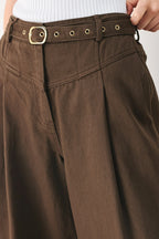 BROWN SUGAR STATEMENT WOVEN PANTS