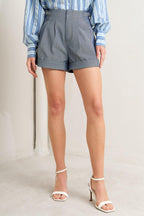 CONFIDENTLY COOL TAILORED WOVEN SHORT
