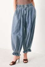 EASY VOLUME DENIM GENIE PANTS