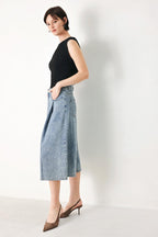 [PREORDER] SKY CHARMER DENIM CULOTTE PANTS