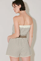 WEEKEND STRIPE KNIT ROMPER