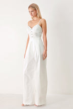 TRUE LOVE LOOK WOVEN JUMPSUIT