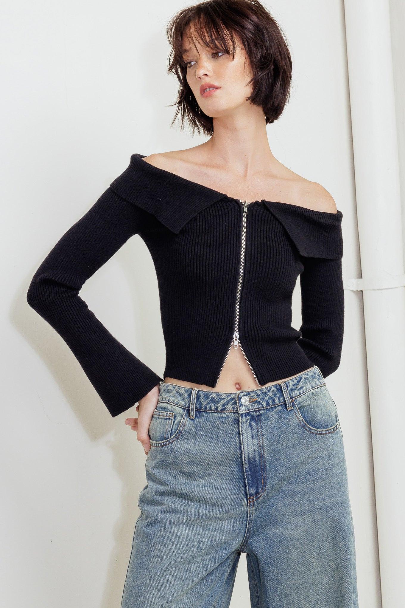 CHANGE OF PACE SWEATER TOP