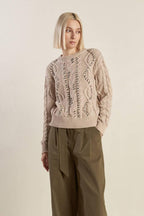 LITTLE BIT IN LOVE SWEATER KNIT TOP
