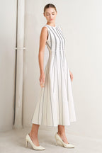 PERFECTLY POISED JACQUARD SWEATER MIDI DRESS