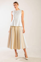 FIRST DATE WHITE WOVEN TOP