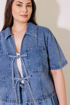 BY CHANCE DENIM TOP