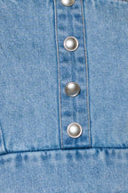 EVER SO SWEET LIGHT INDIGO DENIM TOP