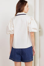 LETTERS TO SUMMER WOVEN TOP