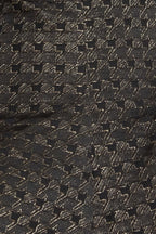 EVENING SCULPT METALLIC THREADED WOVEN TOP