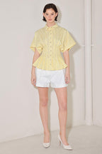 BUTTER MODE ACTIVATED WOVEN TOP