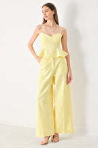 SWEET SUNSHINE WOVEN CAMI TOP