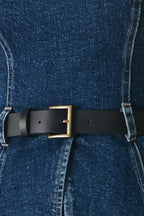 SKYLINE FLARE DENIM TUBE TOP