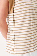 SUNSET MOOD STRIP KNIT TOP