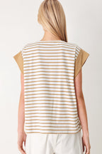 SUNSET MOOD STRIP KNIT TOP
