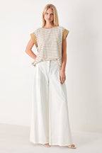 SUNSET MOOD STRIP KNIT TOP