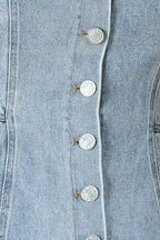 BLOSSOM BLUE DENIM TOP