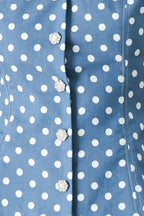 FLIRTY DOTS WOVEN TOP