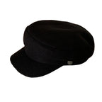 Fashion gold button hat autumn and winter temperament flat top British Korean version of cap wool newsboy hat