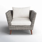 Panther Outdoor Patio Wicker and FSC Wood Seating Set