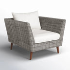Panther Outdoor Patio Wicker and FSC Wood Seating Set