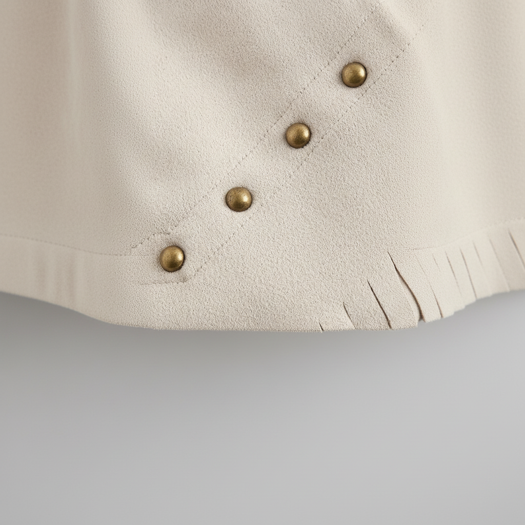 Fringe Detail Mini Skirt