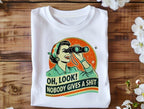 Funny Retro Woman Unisex Bamboo/Cotton Graphic T-Shirt