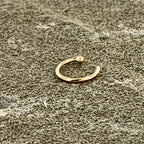 20G 1/4 14k Solid Yellow Gold Nose Hoop