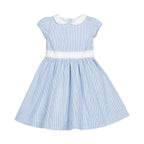 Organic Seersucker Peter Pan Collar Dress
