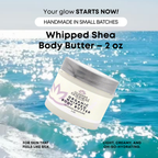 Organic Whipped Body Butter 2 oz – Mini Travel Size for Dry Skin & Eczema