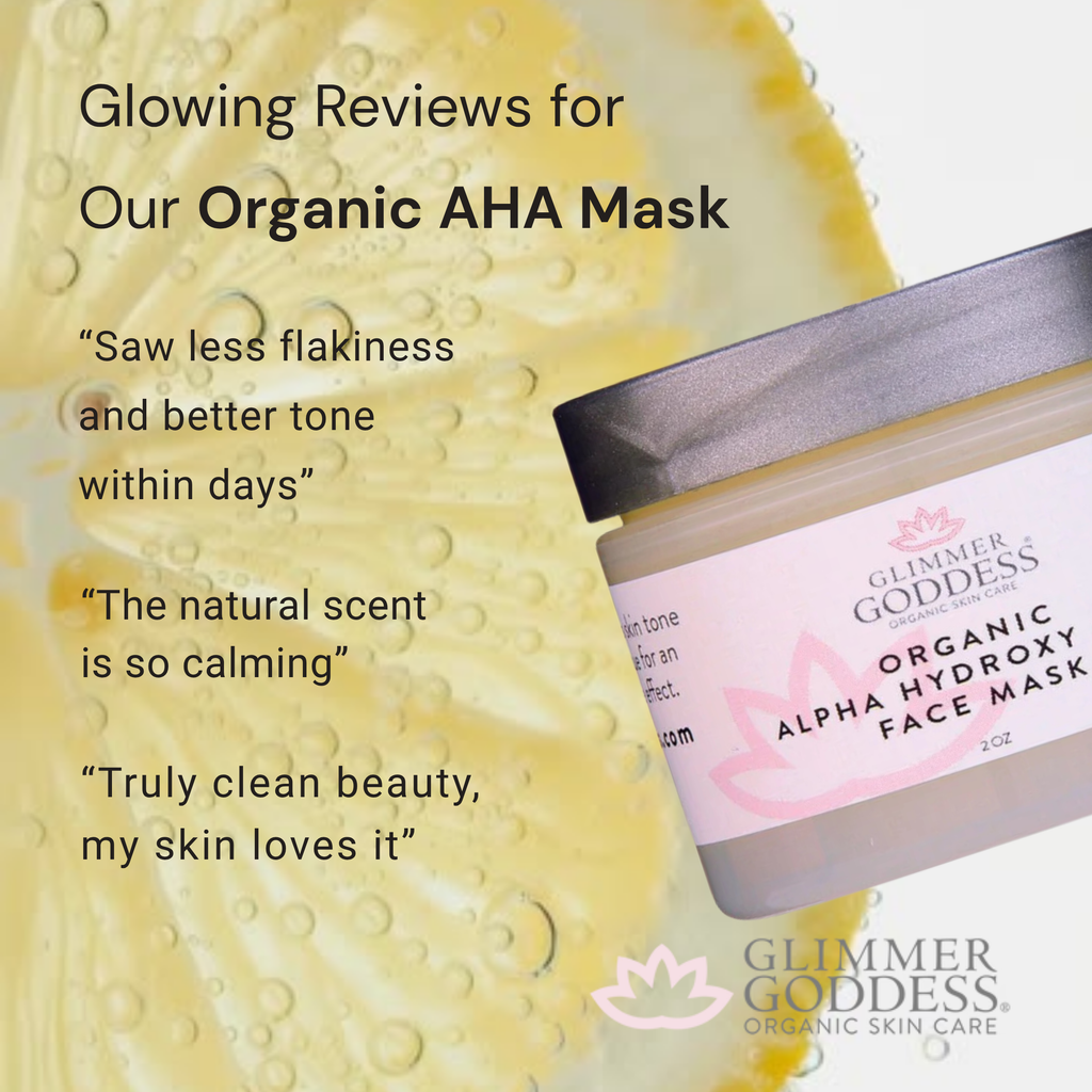 Organic AHA Face Mask – Renewing Treatment for Exfoliation & Glow