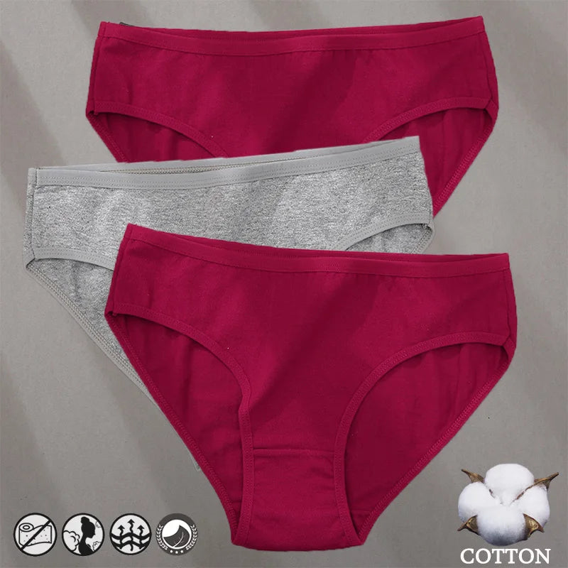 Cotton Panties Jacquard Design Pattern Women Panties Underwear Sexy Female Lingerie Briefs Solid Color Intimate Pantys for Woman