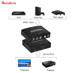 YPbPr To HDMI-compatible 1080P Video Audio Converter Adapter RCA to HD Connector Converters Adapters For PS2 DVD PSP Xbox HDTV