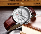 LIGE 2025 Watch Men Fashion Sports Quartz Clocks Mens Watches Top Brand Leather Military Waterproof Date Watch Relogio Masculino