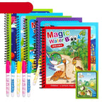 1pcs Magical Book Water Drawing Coloring Cartoons Books Doodle Pen Painting Drawing Board For Kids Toys Birthday Gift