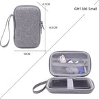Hard Travel Electronic Organizer Case for Power Adapter Chargers Cables Power Bank USB Flash Disk SD Card Portable Accessories
