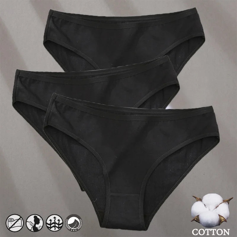 Cotton Panties Jacquard Design Pattern Women Panties Underwear Sexy Female Lingerie Briefs Solid Color Intimate Pantys for Woman