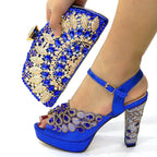 Latest Wedding Shoes with Matching Bag Set ED1567
