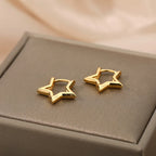Minimalist Star Hoop Earrings for Everyday Elegance