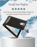 Money Clip Bifold Wallet W/ Pull Strap