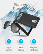 Money Clip Bifold Wallet W/ Pull Strap